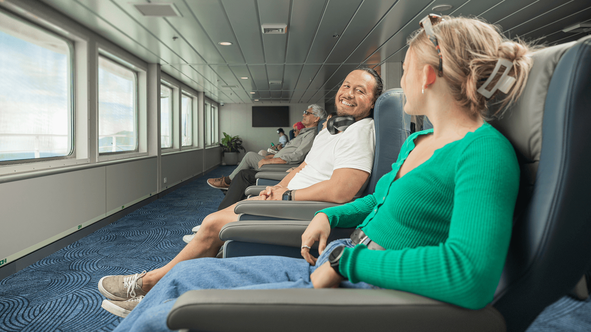 Passengers In Recliners